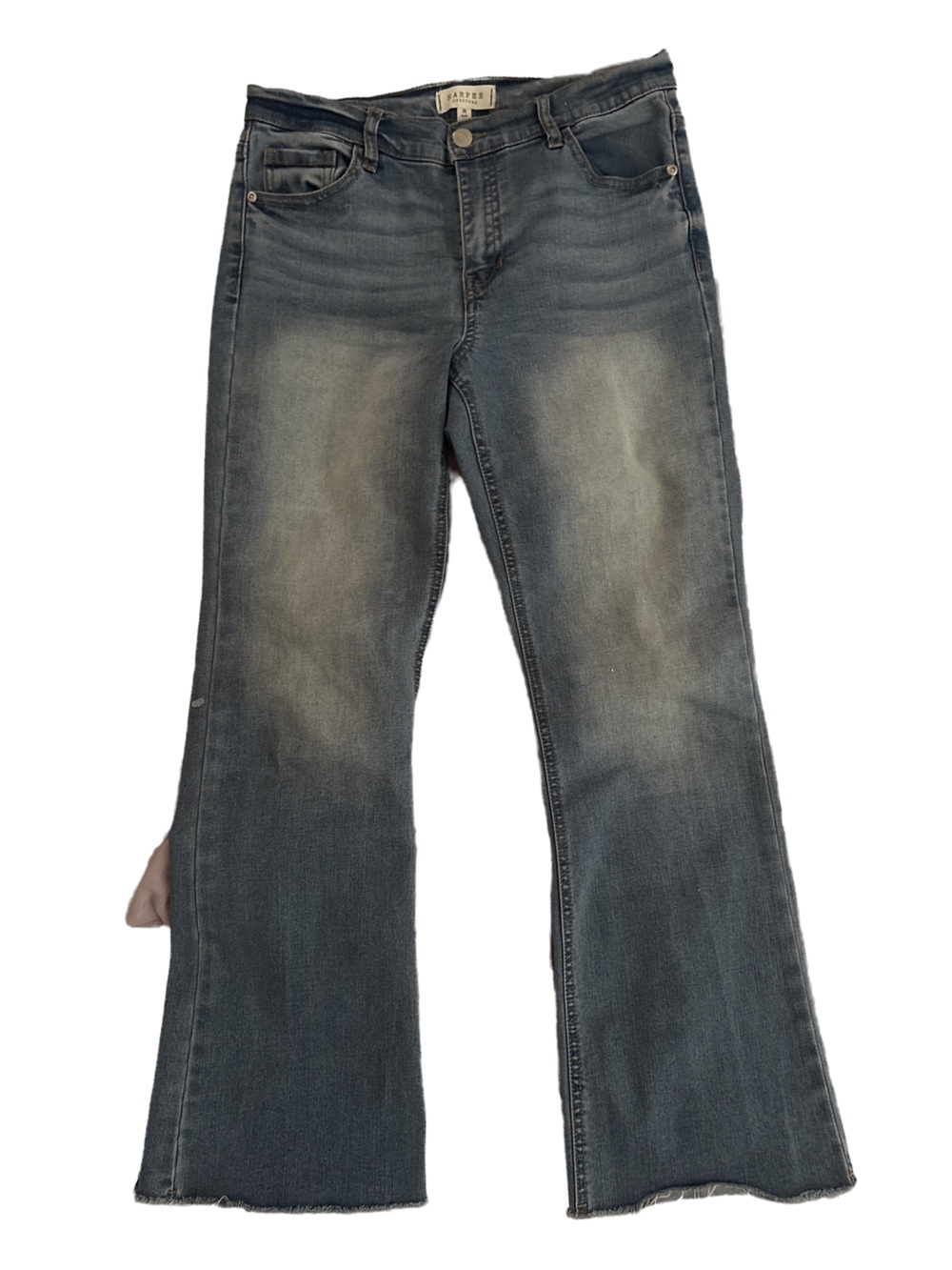 Harper Women's Slim Straight Jeans in Washed Blue